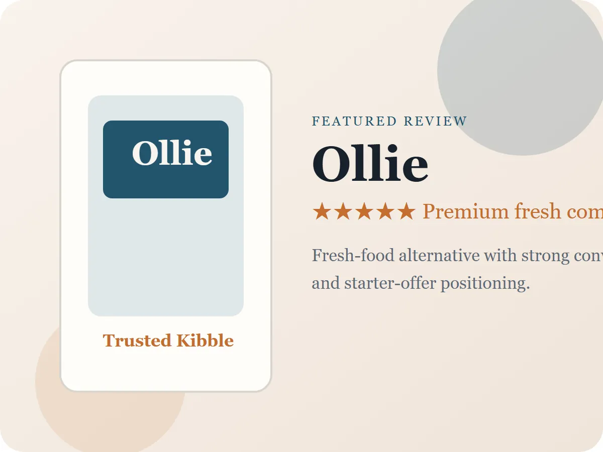 Ollie Dog Food Review (Fresh)